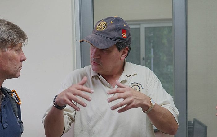 Rotary team talking on deployment